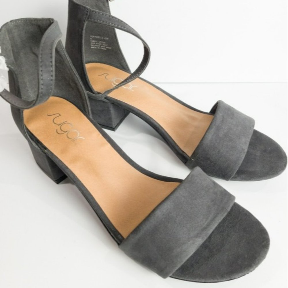 Sugar Noelle Block Heel Sandals-8 - Picture 2 of 4